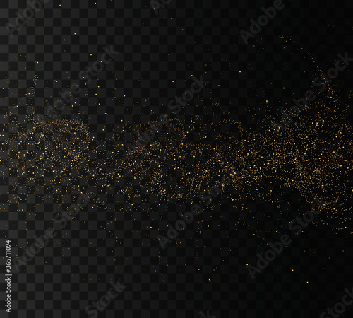 Glitter gold dust