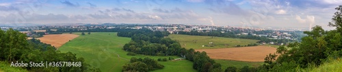 Panorama of Koterov lookout, view of Pilsen