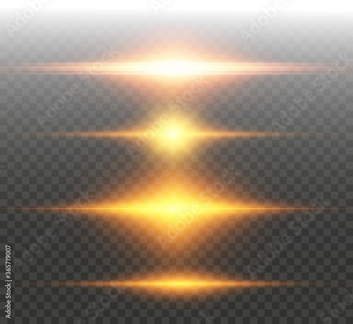 Set of bright beautiful stars twinkling beautiful lights vector graphics.