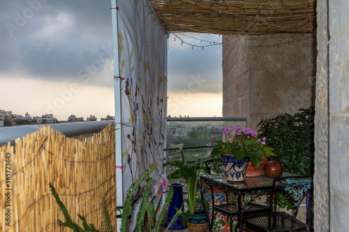 view from a balcony in jerusalem israel