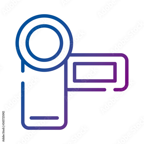 video camera record device gradient style icon