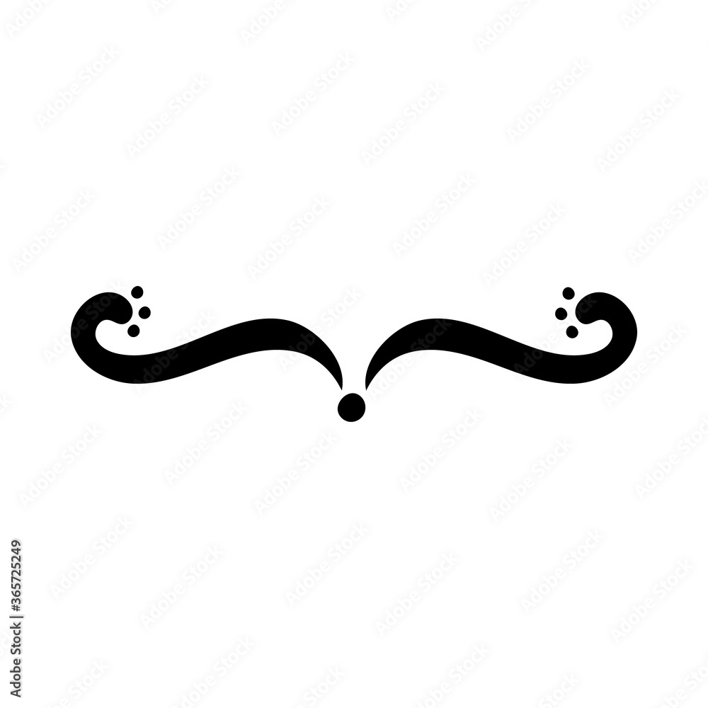 Obraz premium elegant border frame decoration silhouette style icon