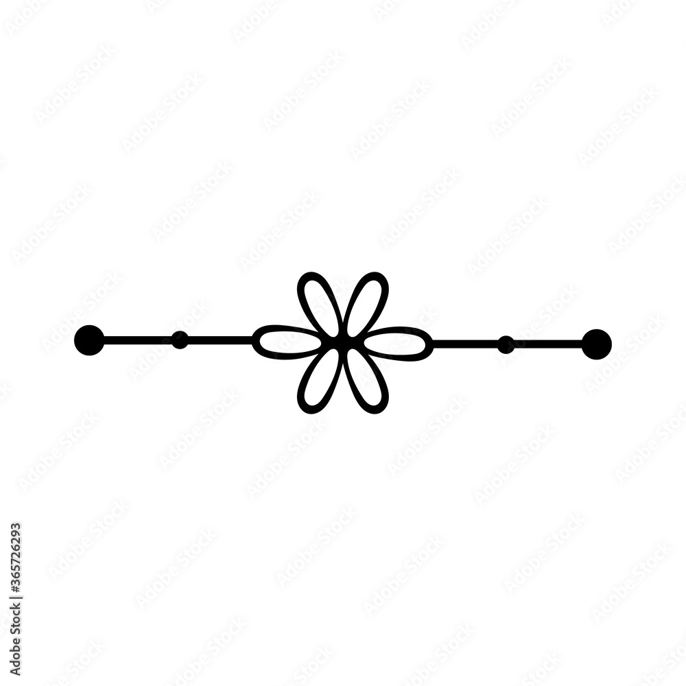 elegant border frame with flower decoration silhouette style icon elegant border frame with flower decoration silhouette style icon