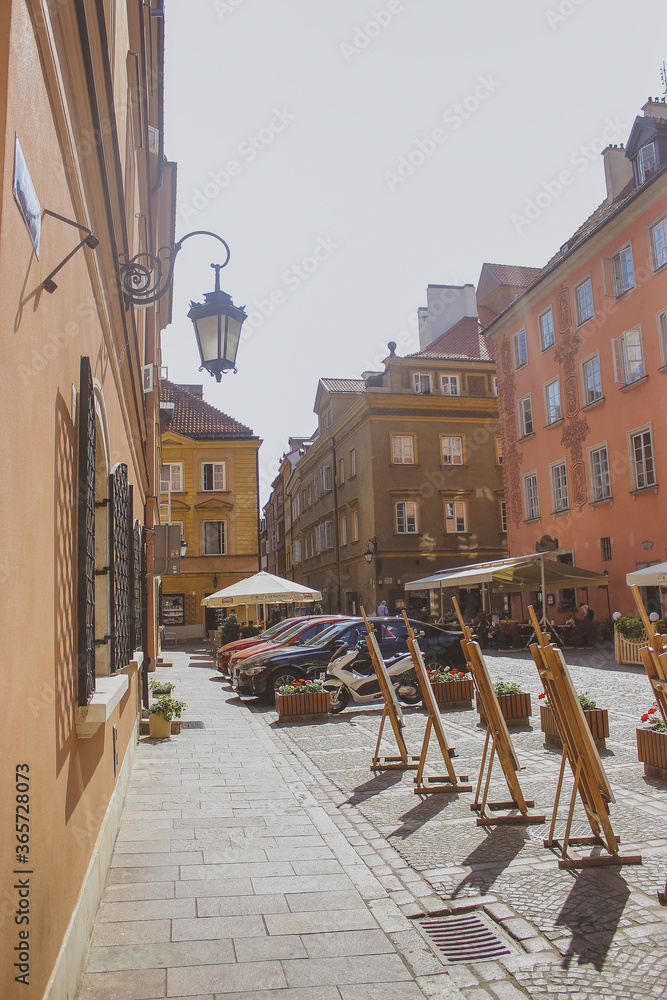old street in warsaw