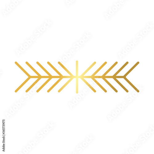 elegant border frame decoration golden gradient style icon