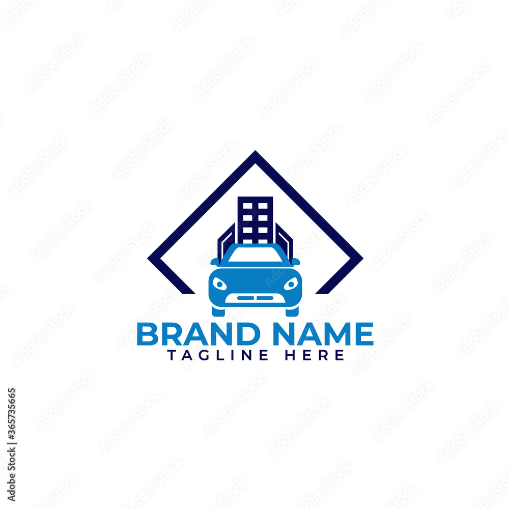 Car city logo design. car real estate company vector logo design Car city logo design. car real estate company vector logo design