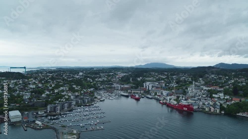 The Norwegian town of Stord photo