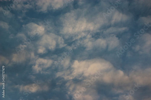 Fototapeta Naklejka Na Ścianę i Meble -  cloud cover in the evening summer sky