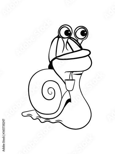 Schnecke lustig detektiv Sherlock 