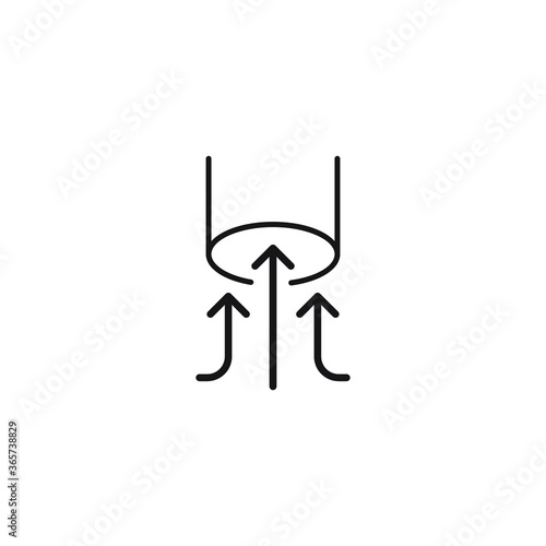 air suction vector icon logo design
