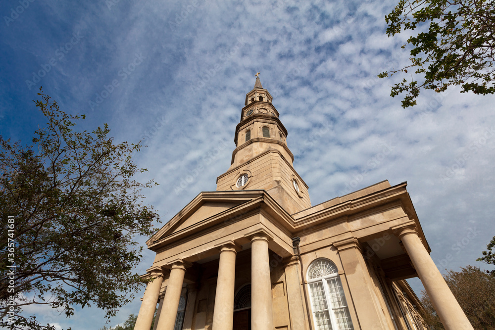 Obraz premium Charleston, South Carolina, United States, Novemner 2019, Saint Philips Church