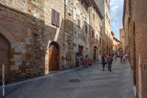 Street of San Gimignano in Tuscany © Marko
