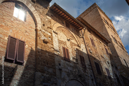 Street of San Gimignano in Tuscany
