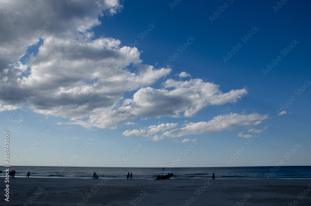 
view of clouds over the beach