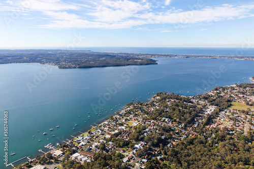 Wall Mural Lake Macquarie - aerial view NSW Australia