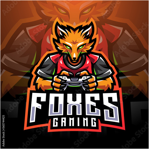 Fox Gamer esport holding Game-pad Joystick