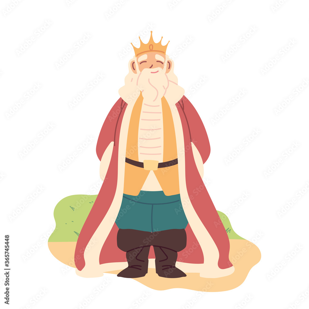 Medieval king man vector design Medieval king man vector design