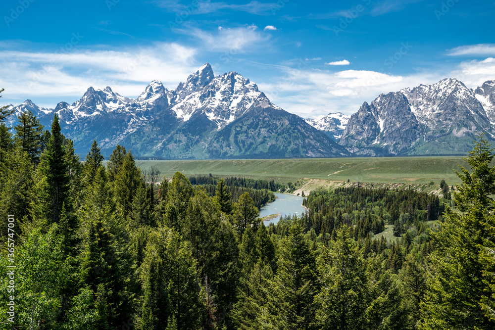 Snake River Overlook in Grand Teton National Park in Wyoming