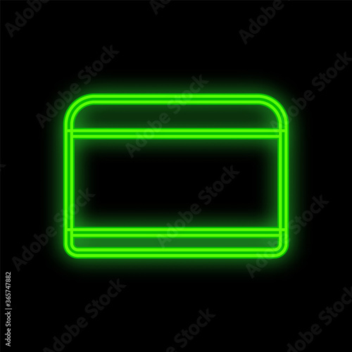 neon green packaging for cream on a black background. ecological jar for products for face. Cosmetic products for makeup artists, cosmetologists. with environmental protection. vector illustration