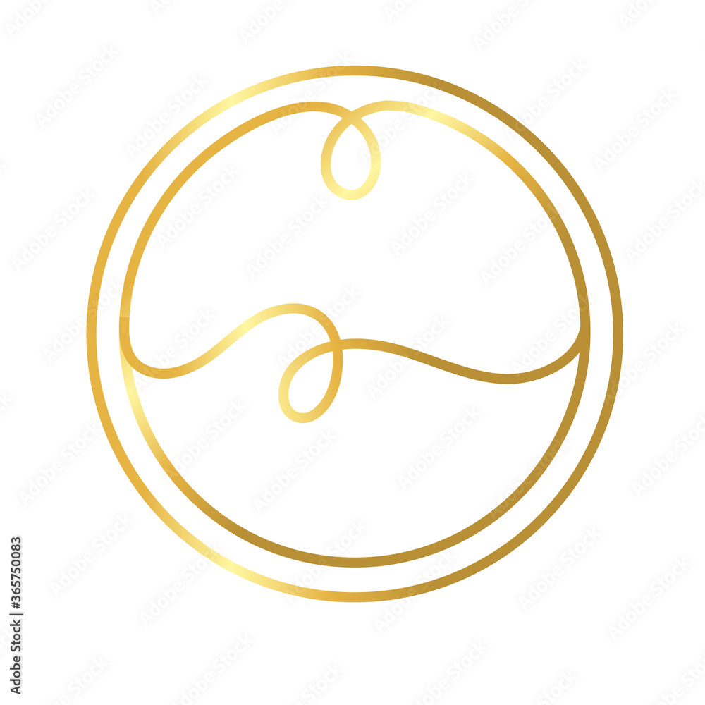 circular frame decoration golden gradient style icon circular frame decoration golden gradient style icon