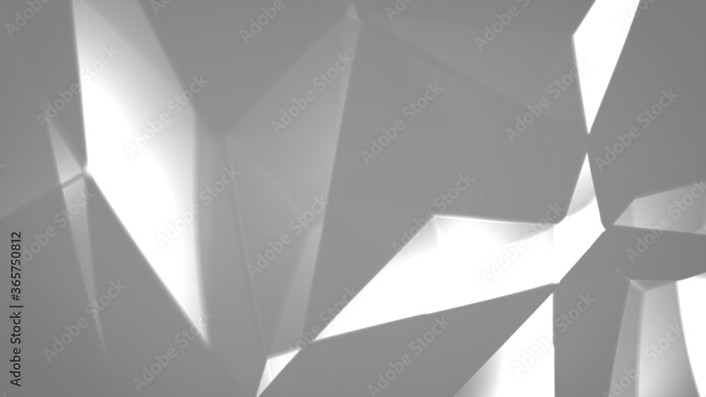 Abstract white and gray polygon triangle pattern background. 3d render illustration Abstract white and gray polygon triangle pattern background. 3d render illustration