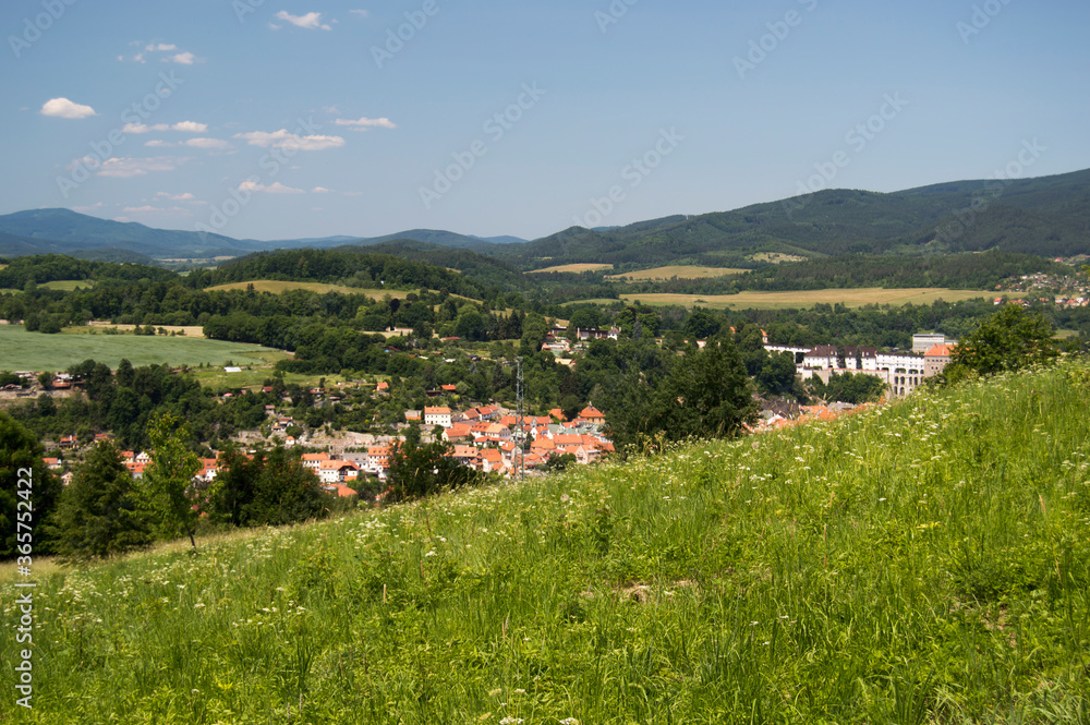 landscape  Cesky Krumlov Czech Republic Europe