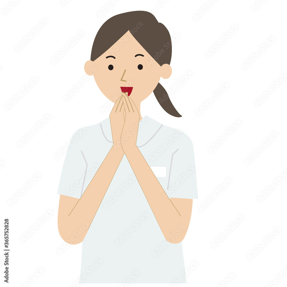 Nurse pose pattern vector illustration Nurse pose pattern vector illustration