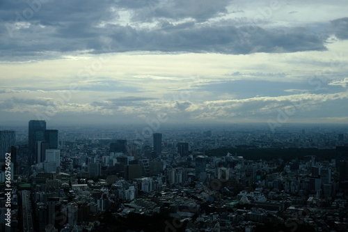 clouds over the city