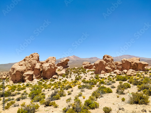 Red Stone Desert on the Altiplano Plateau