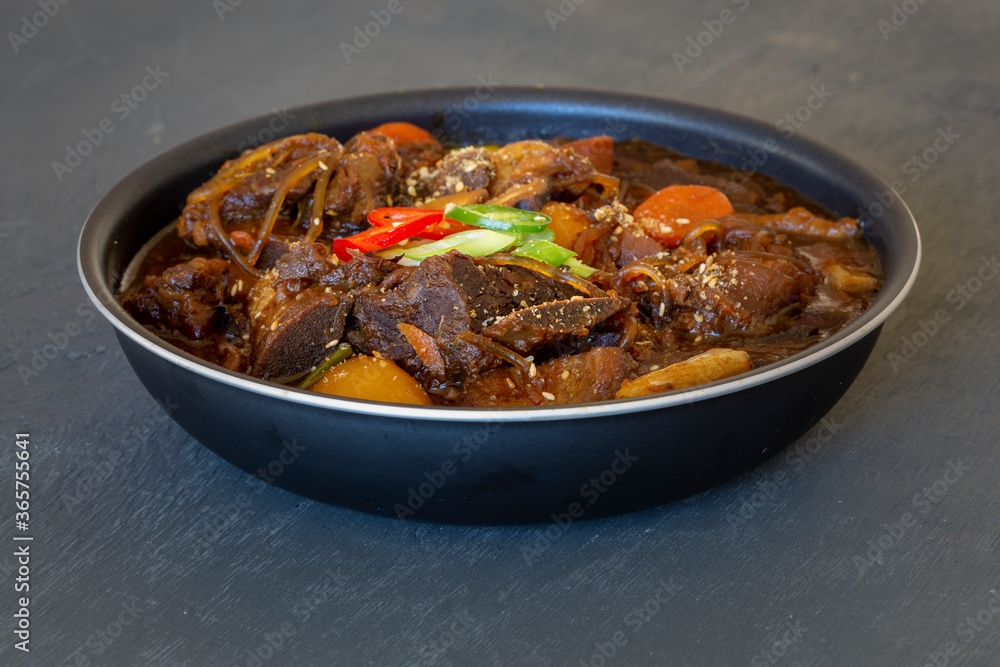 Braised Short Ribs - Korean Food Galbi jjim Braised Short Ribs - Korean Food Galbi jjim