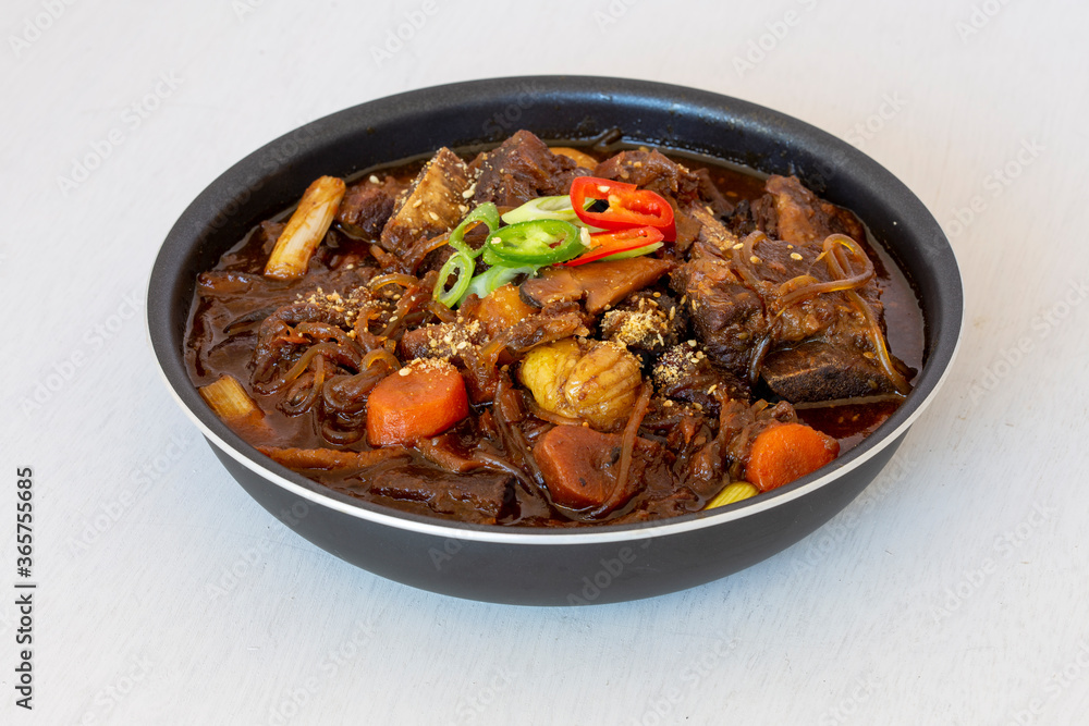Braised Short Ribs - Korean Food Galbi jjim Braised Short Ribs - Korean Food Galbi jjim