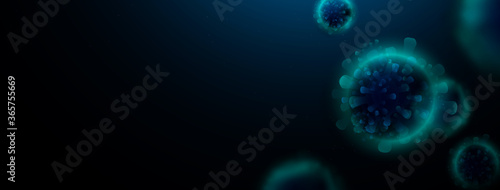 Abstract 3D of Coronavirus background. Coronavirus outbreak and influenza background. Virus Covid 19. Novel coronavirus