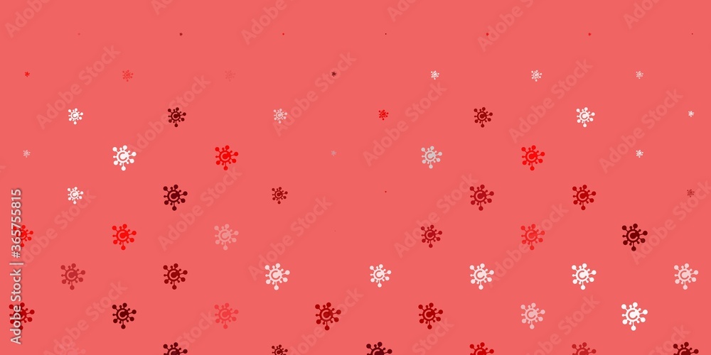 Light Red vector texture with disease symbols. Light Red vector texture with disease symbols.