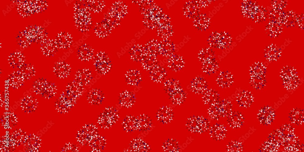 Light orange vector doodle pattern with flowers. Light orange vector doodle pattern with flowers.