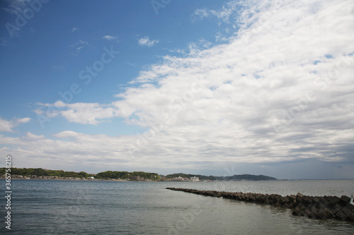 江の島からの海