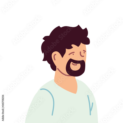 Isolated avatar man vector design