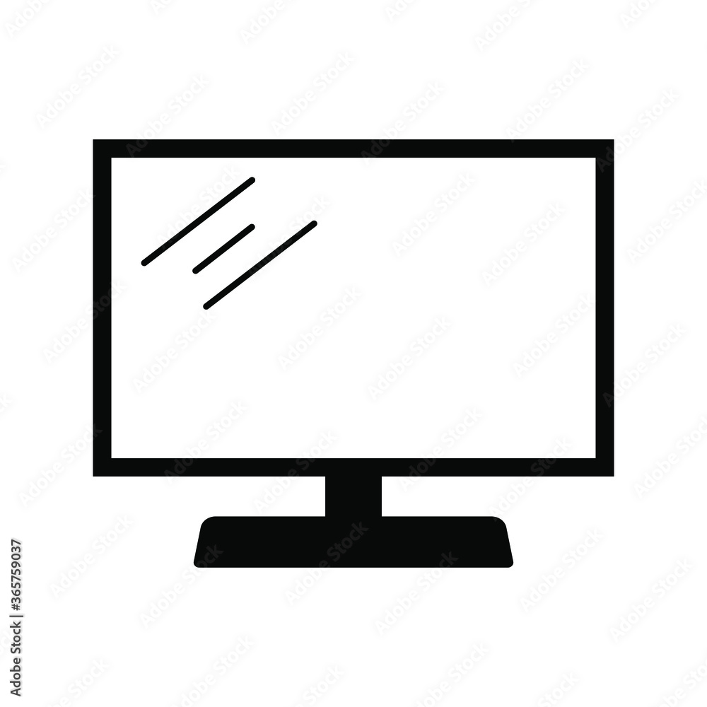 televison icon, monitor old televison icon, monitor old