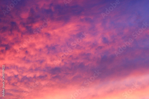 pink and purple clouds in the sky
