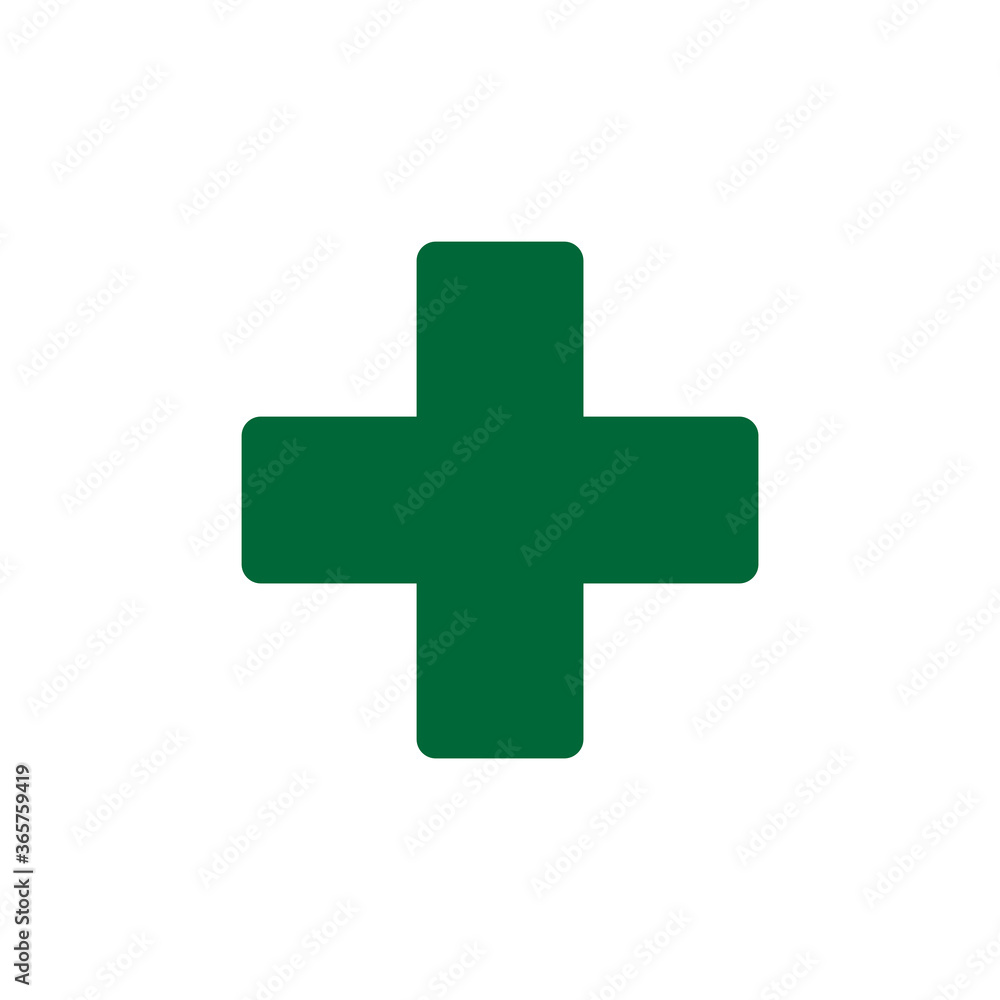 Medical cross icon vector flat style illustration Medical cross icon vector flat style illustration
