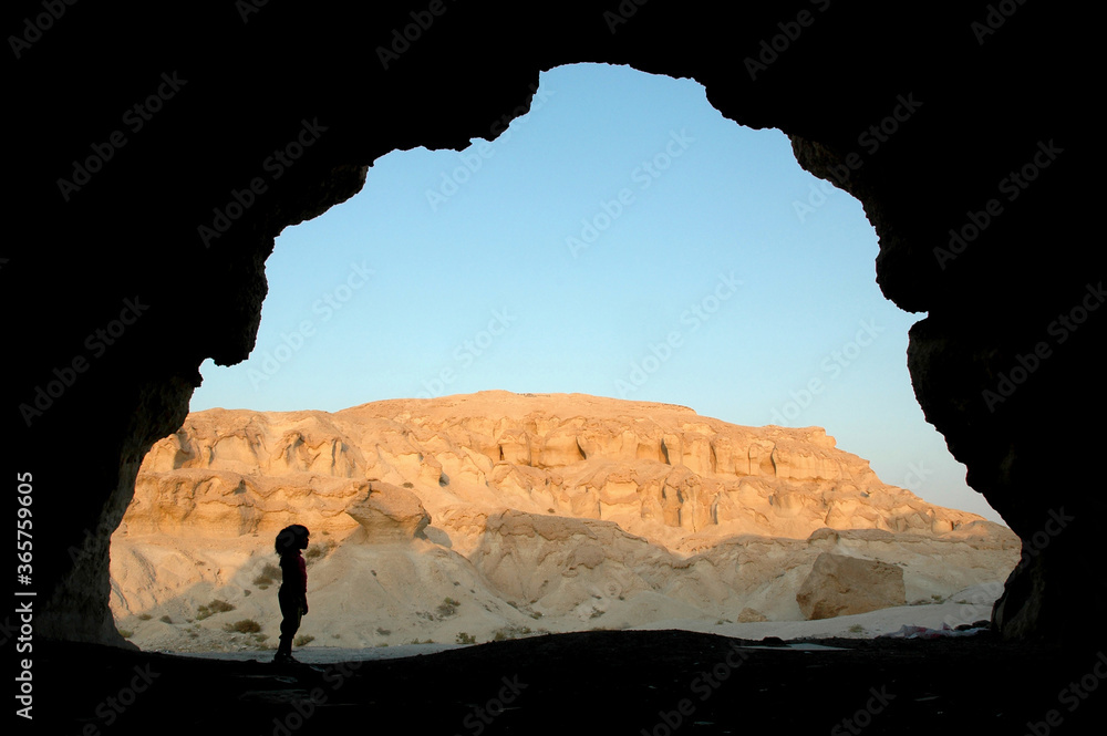 The Alqara Cave, with its beautiful nature and attractive rock formations in alhasa, Saudi Arabia
