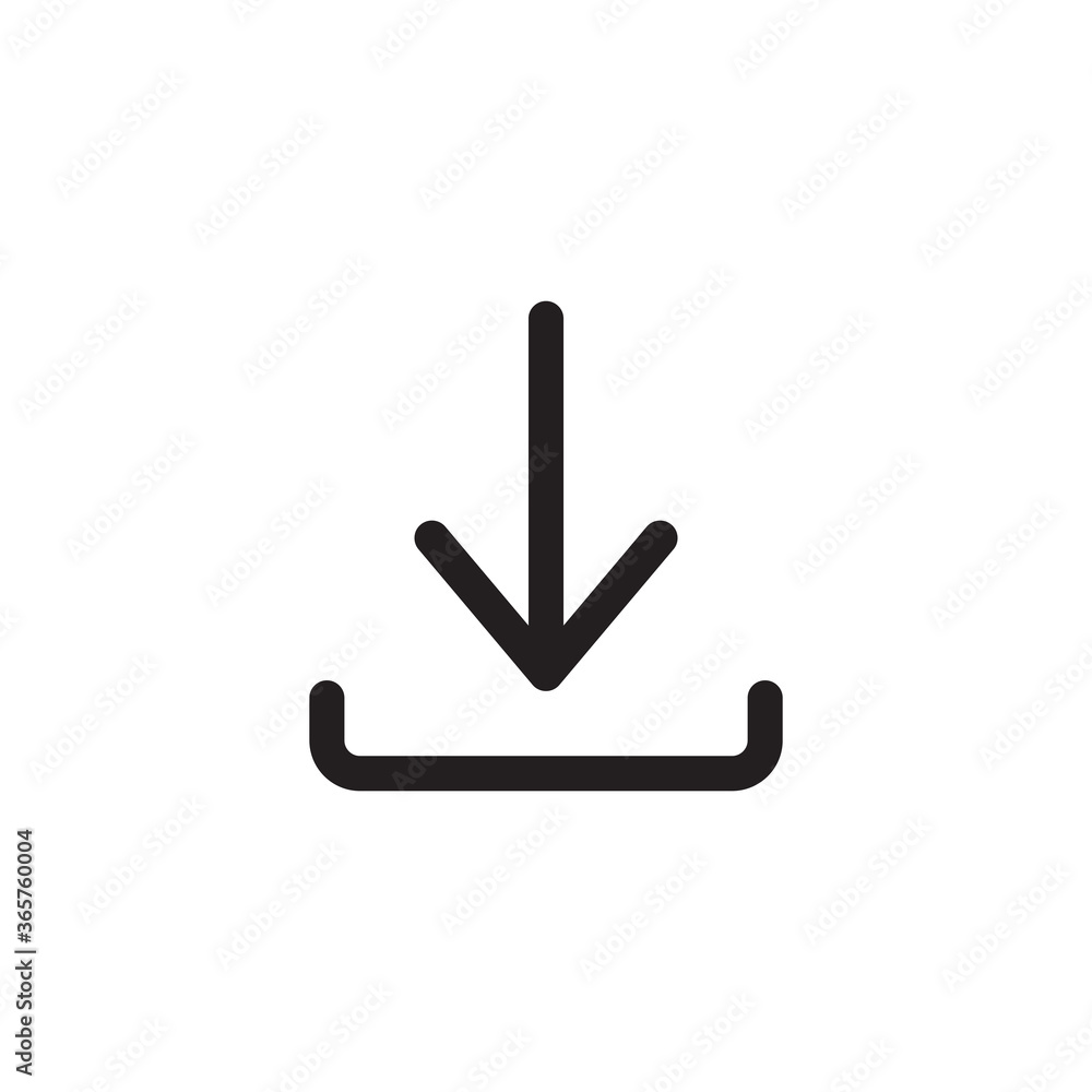 Download icon vector logo design template Download icon vector logo design template