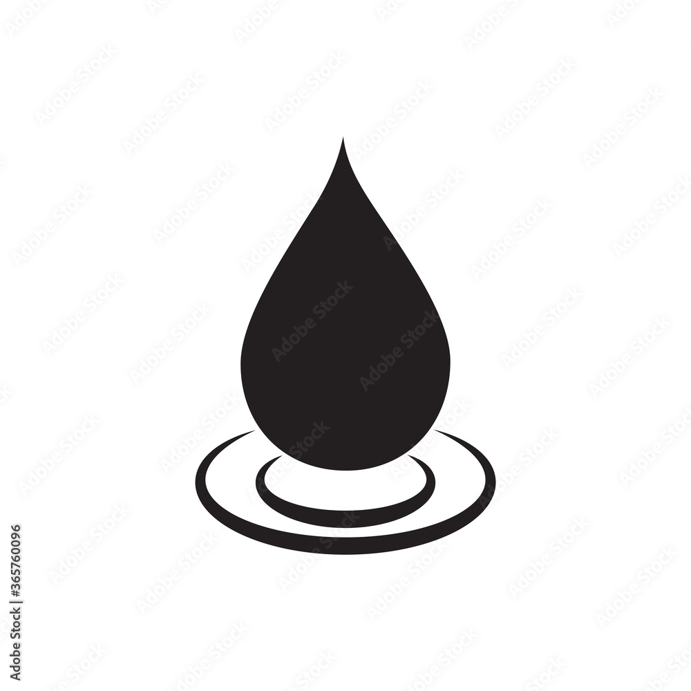 Drop water icon vector logo design template flat style Drop water icon vector logo design template flat style