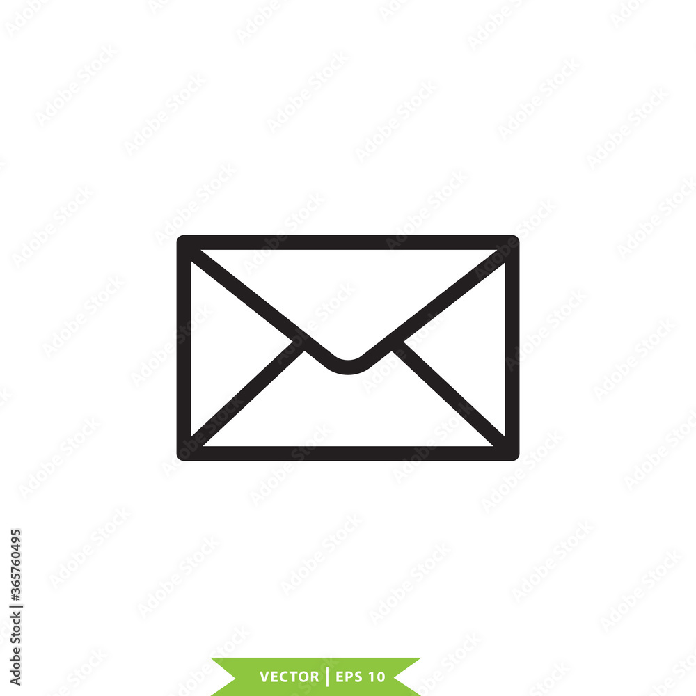 Envelope icon vector logo design template Envelope icon vector logo design template