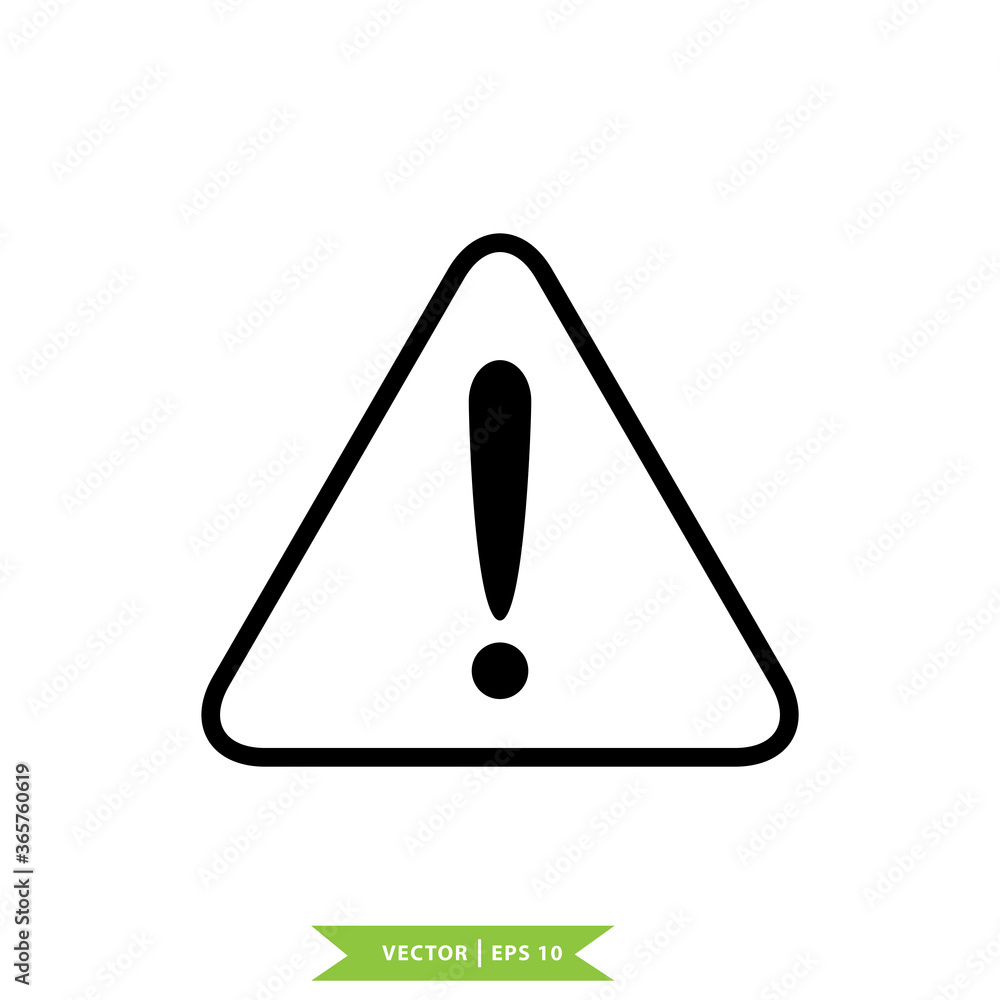 Warning icon ,attention sign icon vector logo template Warning icon ,attention sign icon vector logo template