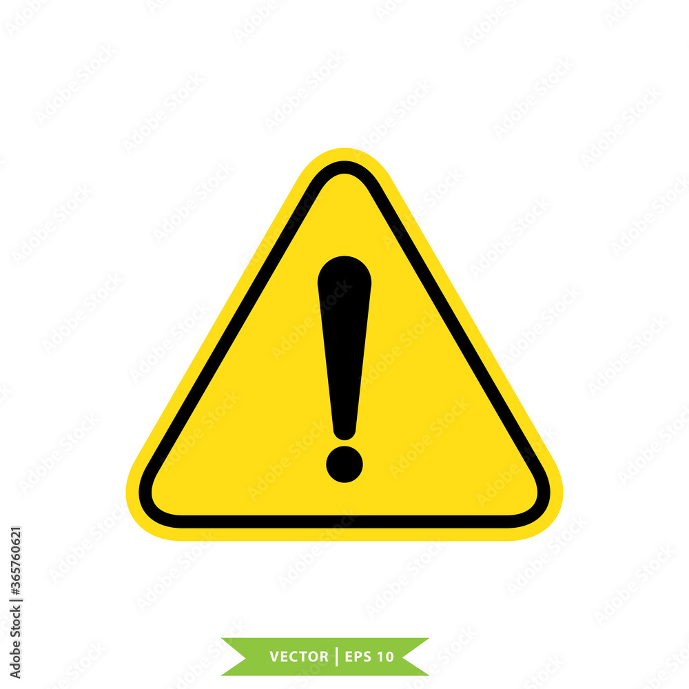 Warning icon ,attention sign icon vector logo template Warning icon ,attention sign icon vector logo template