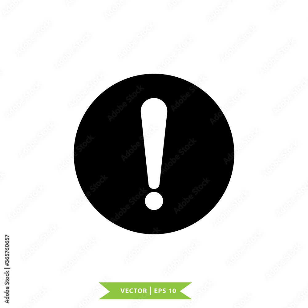Warning icon ,attention sign icon vector logo template Warning icon ,attention sign icon vector logo template