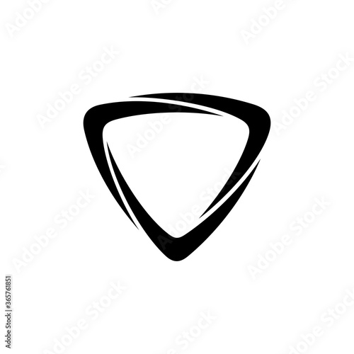 Shield logo template ready for use, shielding icon in black and white color, security and protector symbol