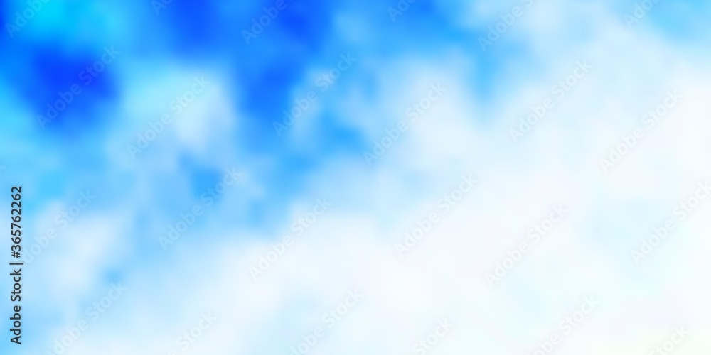 Light BLUE vector layout with cloudscape. Shining illustration with abstract gradient clouds. Pattern for your commercials. Light BLUE vector layout with cloudscape. Shining illustration with abstract gradient clouds. Pattern for your commercials.