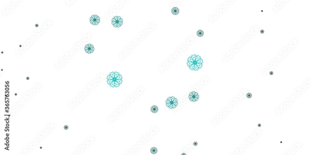 Light Green vector natural layout with flowers. Light Green vector natural layout with flowers.