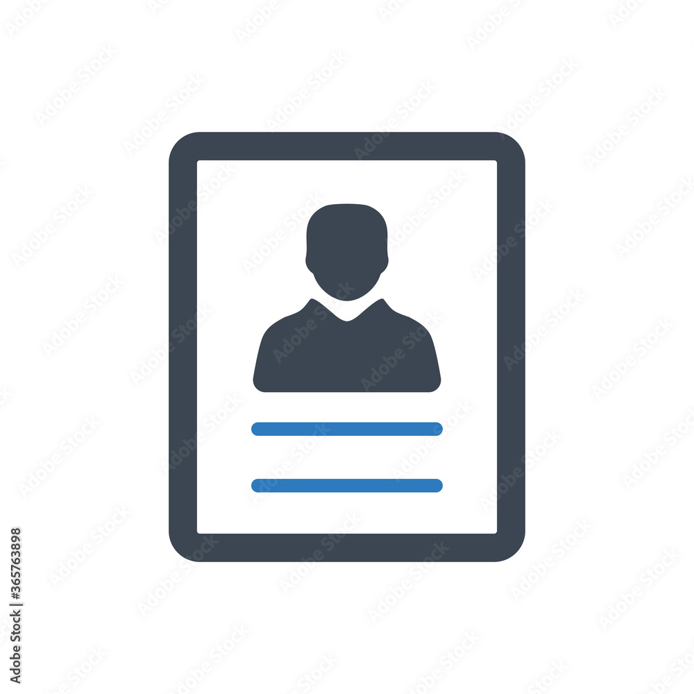 Resume icon ( vector illustration ) Resume icon ( vector illustration )